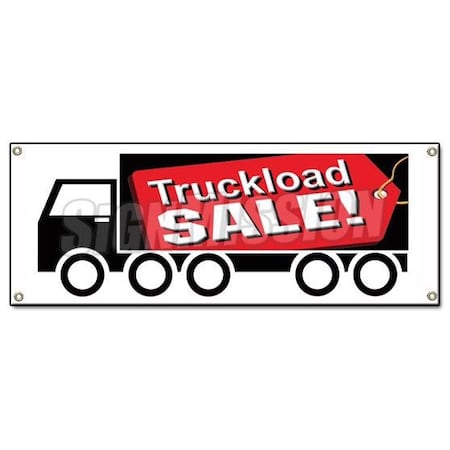 Signmission TRUCKLOAD SALE BANNER SIGN save big sale trailer load huge truck load discount B-Truckload Sale